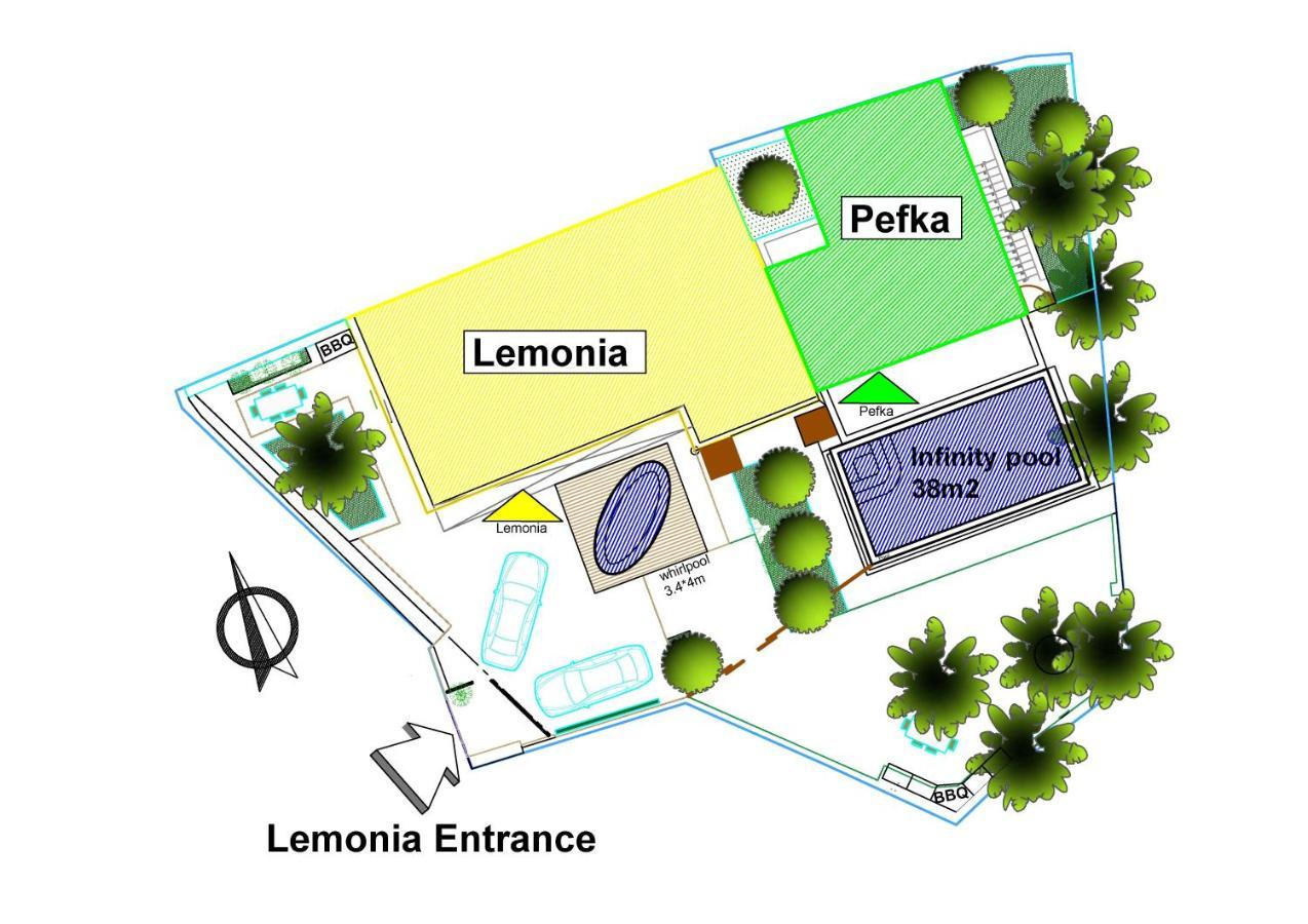 Paradisos Luxury Villas Next To Beach Koutsouras Экстерьер фото